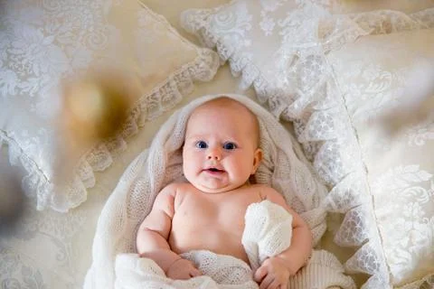 Cute little infant Stock Photos