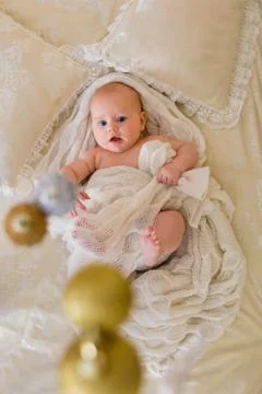 Cute little infant Stock Photos