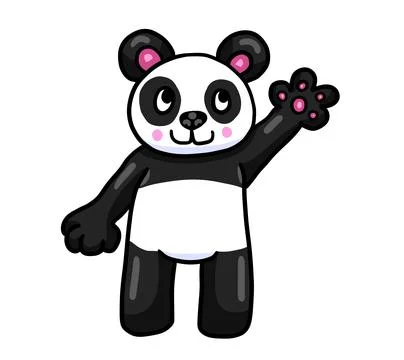 Cute Little Panda Stock Illustration