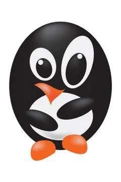 Cute little penguin Stock Illustration