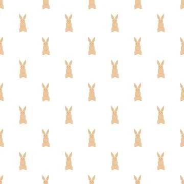 Cute little rabbit seamless pattern illustration 스톡 일러스트