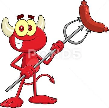 Little red devil Royalty Free Vector Image - VectorStock