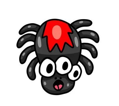 Cute Little Spider Stock Illustration