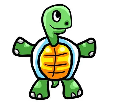 Cute Little Turtle Stock Illustration