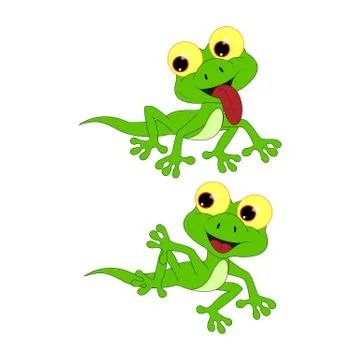 Cute lizard Stock Illustration