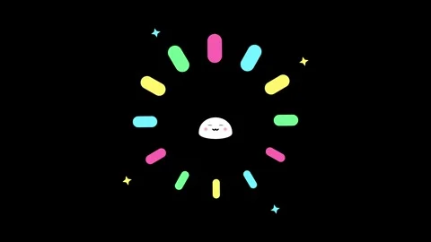 Cute loading progress bar animation for creative digital user interface and Vídeos de archivo 346515954