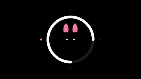 Cute loading progress bar animation with a minimalist and playful design for Stock Footage 346515956