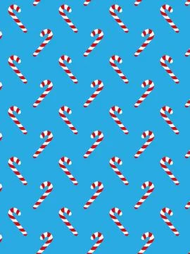 Cute lollipop pattern. Christmas vector illustration 库存插图