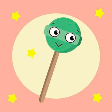 Cute lollypop Stock Illustration