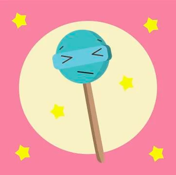Cute lollypop Stock Illustration