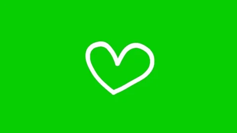Cute Love Heart Animation Loop Stock Footage 340514103