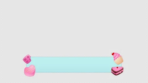 Cute lower third with soft color for stream Stock Footage 325486810