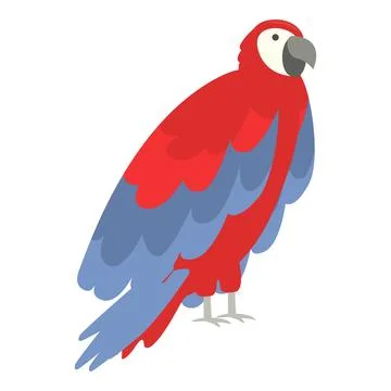 Cute macaw icon cartoon vector. Bird parrot イラスト素材