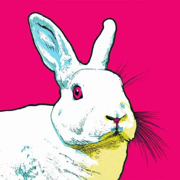 Cute macot rabbit Stock Illustration