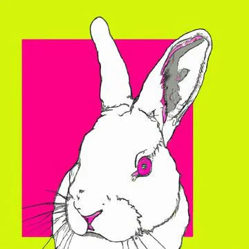 Cute macot rabbit Stock Illustration
