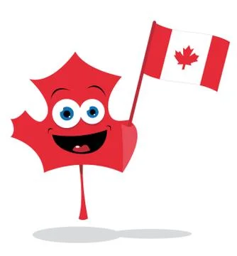 Cute maple leaf Illustrazione stock