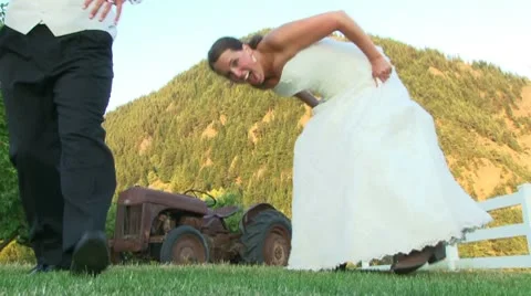 Cute Married Couple Portrait Stock Footage