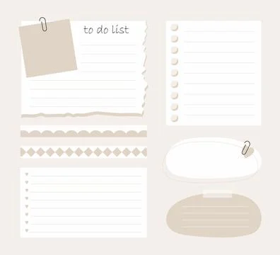 Cute memo template. Stock Illustration