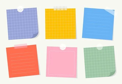 Cute memo template. Stock Illustration