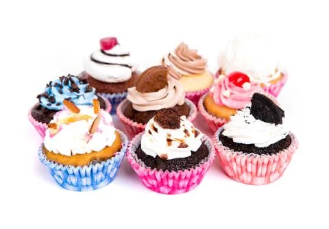 Cute mini cupcakes Stock-Fotos