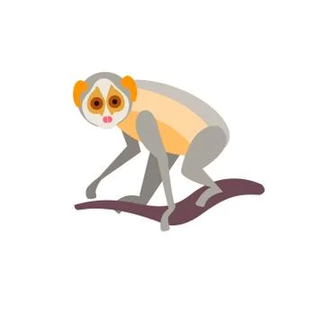 Cute monkey icon, logo, symbol. Vector illustration Stockillustratie