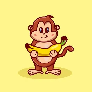 Cute Monkey Illustration Stock-Illustration