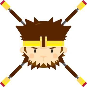 Cute Monkey King Stock-Illustration