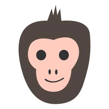 Cute monkey vector illustration Stock Illustration