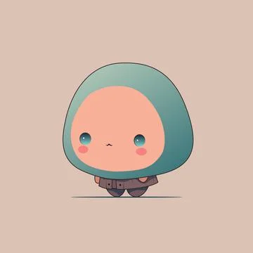 Cute monster cartoon character vector icon illustration icon concept isolat.. Illustrazione stock
