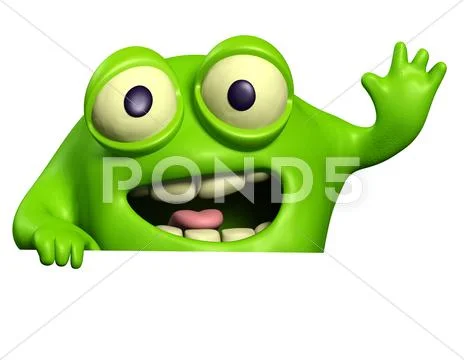 Cute monster Stock Illustration