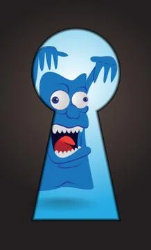 Cute monster Stock Illustration