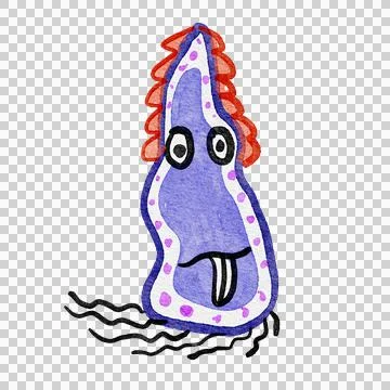 Cute monster illustration Stock Illustration