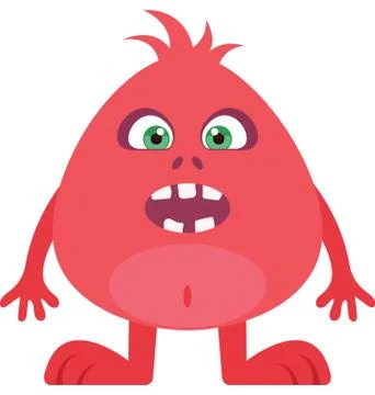 Cute Monster Vector Icon Stock Illustration