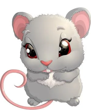 Cute mouse holding cheese 스톡 일러스트