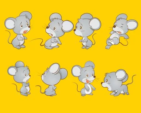 Cute mouse Stock Illustration