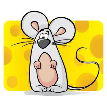 Cute mouse Stock Illustration