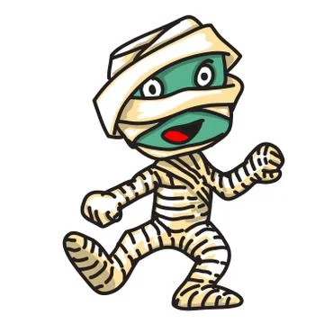 Cute Mummy monster- Vector Illustration Stock Illustration