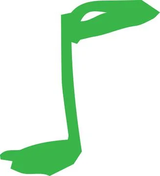 Cute musical note scribbles drawn by children 스톡 일러스트
