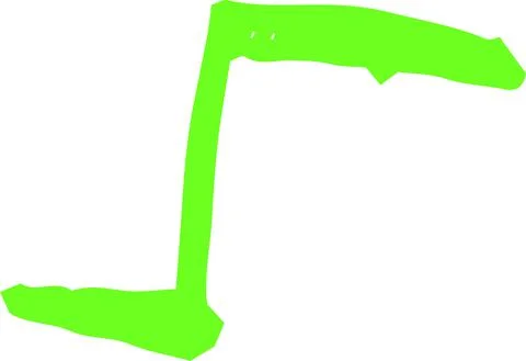 Cute musical note scribbles drawn by children Stock Illustration