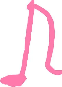 Cute musical note scribbles drawn by children Stock Illustration