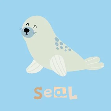 Cute navy seal Stock Illustration