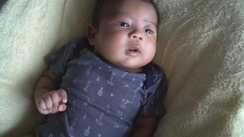 Cute new born Stock Footage 91565754