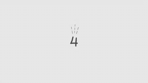 Cute number countdown animation Stock Footage 311868760