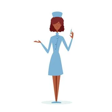 Cute Nurse Stock Illustration