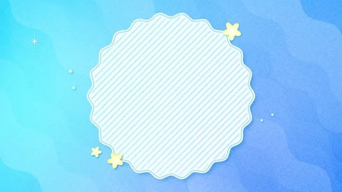 Cute Ocean Inspired Textured Frame Loop with Blue Gradient Stock Footage 334765478