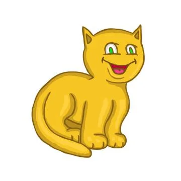 Cute orange cat Stock Illustration