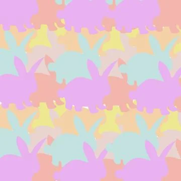 Cute ostern rabbit vector illustration. Easter cartoon bunny isolated on white Stock Illustration