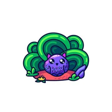 Cute owl in doodle style. Stock Illustration