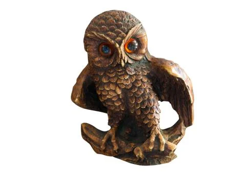 Cute  owl on white background. Stock-Fotos