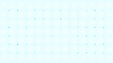 Cute Pale Light Blue White Snowflake Pattern Loop 10s Stock Footage 319626731